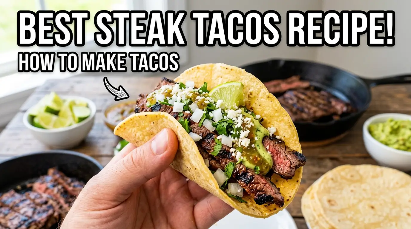 The Best Steak Taco Recipe - How to Make Steak Tacos