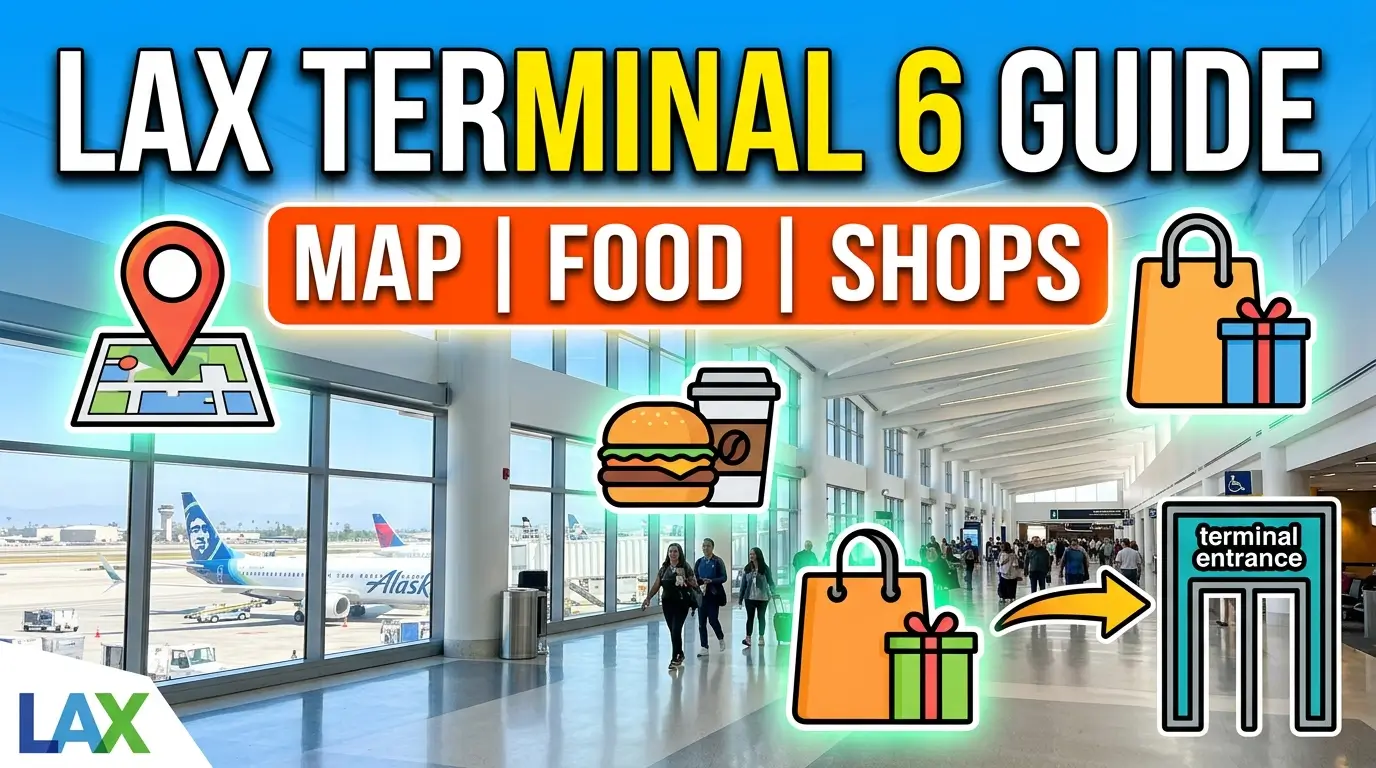 LAX Terminal 6 – Terminal 6 LAX Map, Food, Shops Guide